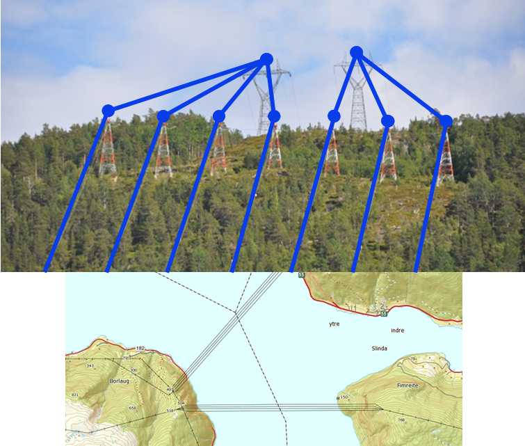 trase forgrening fjorspenn