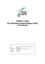 Velge det offentlige kartgrunnlaget (DOK) i kommunen