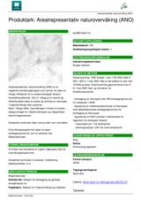 Arealrepresentativ naturovervåking (ANO)