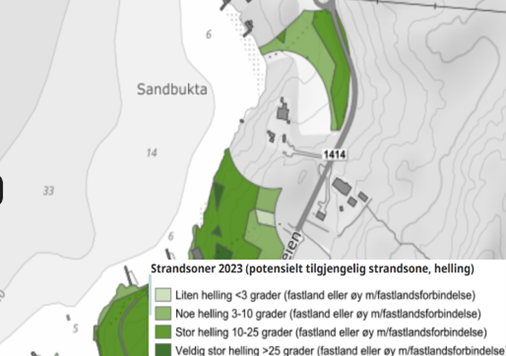 Potensielt tilgjengelig strandsone