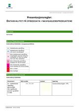 Datakvalitet på dybdedata i navigasjonsproduktene