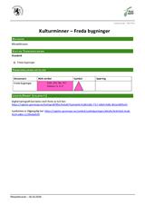 Kulturminner - Freda bygninger